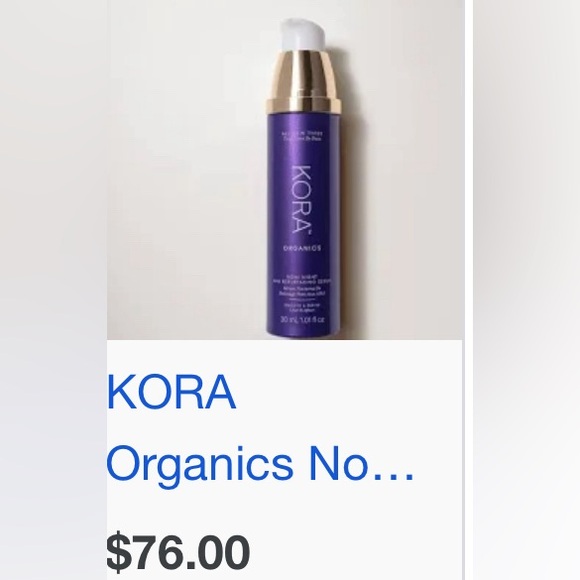 NWT KORA Organics Noni Night AHA Resurfacing Serum